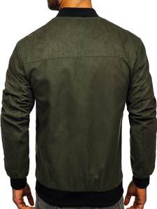 เสื้อแจ็กเก็ตบอมเบอร์เข้ารูปของผู้ชาย2025ออกแบบได้ตามที่ต้องการกันน้ำ100% ใส่สบาย - Product Image 2