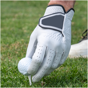 ถุงมือกอล์ฟคุณภาพดี ขายส่ง ทนทาน หนังแกะ ระบายอากาศได้ดี กันลื่น สวมใส่สบาย สีขาว - Product Image 6