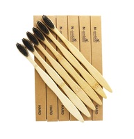 Cepillo de Dientes de Madera de Excelente Calidad, 100% Natural y Ecológico para Adultos, Libre de BPA, Cerdas Suaves, Moderno y Elegante para Uso en Hoteles