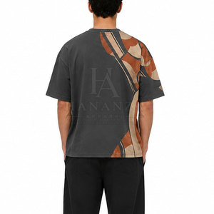 Camiseta Ligera Extra Grande para Hombre, 100% Algodón, Ropa Urbana Informal, Corte Regular, Secado Rápido, Transpirable, Moda Diaria, Venta al Por Mayor - Product Image 4