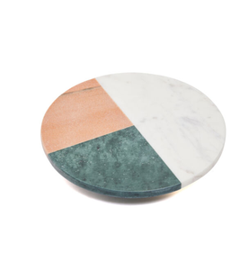 โต๊ะทานอาหารทรงกลมขยายได้พร้อมโต๊ะซูซานสำหรับคนขี้เกียจทำจากหินอ่อนเนื้อแข็งพร้อมฐานแกะสลักขนาดใหญ่ - Product Image 2