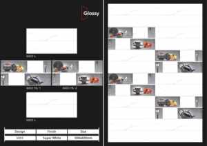 กระเบื้องเซรามิกคุณภาพสูงขนาด 300x600 มม. สำหรับผนังห้องน้ำ ห้องครัว ผิวมันเงา/ด้าน ลายแกะสลักแบบน้ำตาล ตกแต่งผนังภายในสไตล์โมเดิร์น - Product Image 3