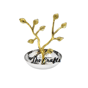 Support de bijoux de couleur argent en aluminium de qualité supérieure porte-boucles d'oreilles avec support de bijoux décoratif en forme d'arbre - Product Image 4