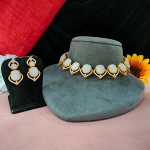 Bijoux en laiton de finition Premium-Ensemble de colliers en pierre de Moissanite avec diamant américain léger pour filles Colliers de mode - Product Image 2