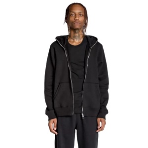 Nouvelle arrivée sweat à capuche zippé surdimensionné en éponge française personnalisé pour hommes sweat à capuche zippé intégral - Product Image 2