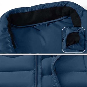 Chaleco Informal Acolchado de Lona con Burbujas, Cuello Alto, Transpirable, Deportivo, de Invierno, para Exteriores, Sin Mangas, de Calidad Única para Chaquetas de Hombre - Product Image 6