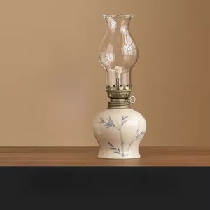 H.m.a โคมไฟน้ำมันปาติน่าสีบรอนซ์และสีฟ้างานฝีมือสไตล์วินเทจสำหรับห้องนั่งเล่นและของตกแต่งกระท่อมสำหรับคริสต์มาส - Product Image 4