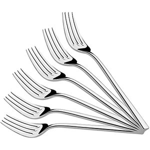 Juego de tenedor de fruta y pastel de acero inoxidable, tamaño personalizado, precio barato, con uso hecho a mano, brillante y pulido - Product Image 2