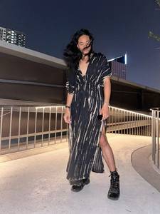 Nouveauté Caftan bohème de haute qualité demi-manches longues multicolore cravate teinture asymétrique décontracté vêtements de plage ceintures naturelles - Product Image 3