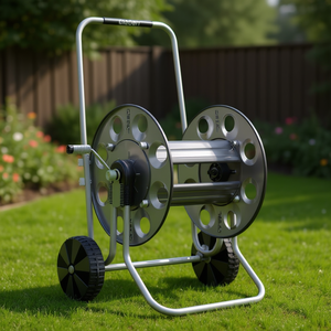 Metalgemini GARDENLIFE 8894 Manual <b>Hose</b> <b>Reel</b> Trolley <b>Without</b> <b>Hose</b> 130 m Capacity 1/2" Diameter Irrigation Garden <b>Hoses</b> & <b>Reels</b> - Product Image 3