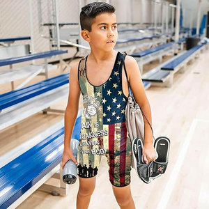 Camiseta de lucha libre profesional personalizada de alta calidad Spandex/poliéster para hombres con sublimación personalizable Color y diseño - Product Image 4