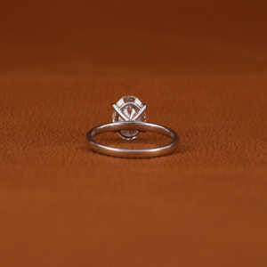2.0 CT Oval Cut Lab Grown Solitaire Engagement Ring 14KT Solid White Gold Gold Conflict Free Diamond <b>Birthday</b> Gift Ring <b>Her</b> - Product Image 3