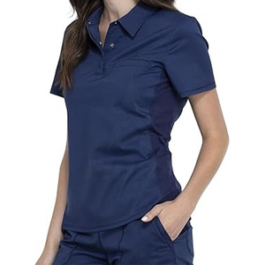 Ensemble de gommage à la figue à vendre Top de gommage médical extensible à manches courtes OEM vente en gros uniforme pour médecins infirmière Ensemble médical et hospitalier - Product Image 2
