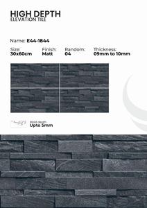 Murs commerciaux modernes conçus avec des carreaux de porcelaine mats de 300x600 mm à haute profondeur - Product Image 4