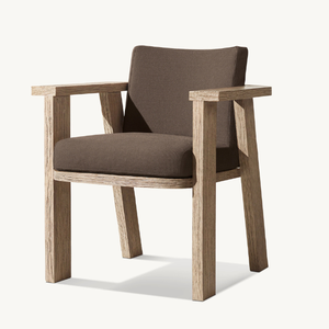 Chaise relaxante en teck avec mousse souple, adaptée à une utilisation en extérieur, résistante aux intempéries et de bonne qualité - Product Image 1