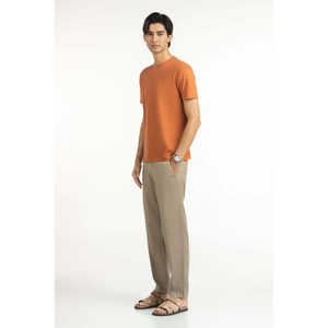 Camisetas de Corte Regular 100% Algodón, Transpirables, Antiarrugas, de Manga Corta, Talla Grande, Color Caramelo, para Hombre, Verano, 260gsm Jersey - Product Image 2