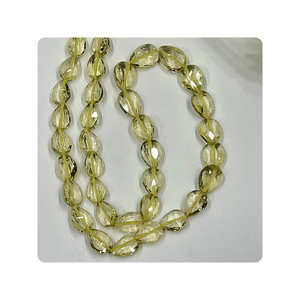 Vente en gros en vrac de perles de quartz citron naturel de qualité AAA, facettées, en forme de poire, en forme de goutte, 16 pouces, 6x8-9x13 mm, perçage droit, bijoux - Product Image 1