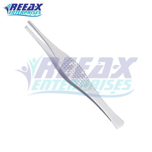 Pinces à tissus droites et courbées manuelles en acier inoxydable de 8 cm de haute qualité, réutilisables, pour instruments chirurgicaux de pansement REEAX ENTERPRISES - Product Image 3