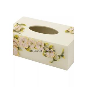 Porte-serviettes en métal de haute qualité avec motif de fleurs plaquées or, argent, brillant, texture martelée, très exigeant - Product Image 4