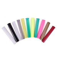 Tubes à cigares personnalisés de 98 mm, 109 mm, 116 mm, avec couvercle à ouverture facile, en plastique, à l'épreuve des enfants, pour emballages de cigarettes enroulées