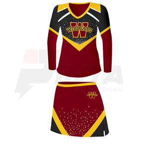 Meilleure vente uniforme de pom-pom girl couleur personnalisée uniforme de pom-pom girl fabriqué au Pakistan - Product Image 3