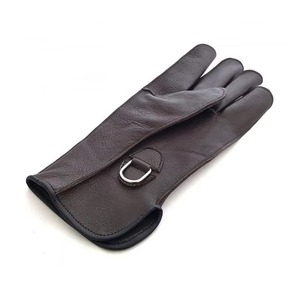 Gants en cuir de vachette gaucher de haute qualité pour l'extérieur pour la fauconnerie de faucon et d'aigle par temps froid avec des animaux de chasse - Product Image 4