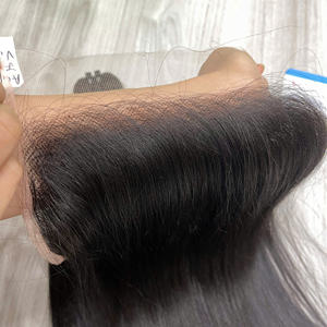 Cierre de encaje de cabello virgen para proveedor de cabello, cierre de encaje HD y encaje frontal, pelucas de cabello humano virgen, color natural. - Product Image 1