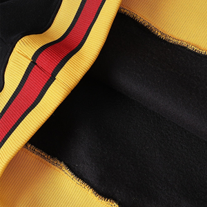 Sudadera con Capucha Unisex de Felpa con Forro Polar para Invierno, Bordado Chenille, Cordones, Detalles en Dorado y Rojo, 100% Orgánico, Marca Tuskegee Black Prep - Product Image 5