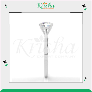 Meilleures ventes de bagues solitaires en diamant naturel certifié et de laboratoire de couleur blanche DEF avec clarté VS1, VS2, VVS1 à vendre - Product Image 4