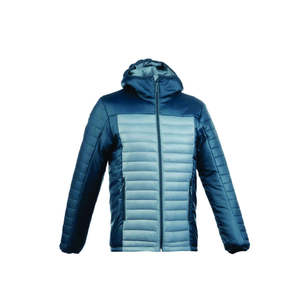 Chaqueta Acolchada de Alta Calidad para Hombre, Estilo Moderno 2025, Color Rojo Brillante, Tejido de Lana Peinada, Resistente al Viento, Relleno de Algodón, Cierre de Cremallera, Estilo Urbano - Product Image 3