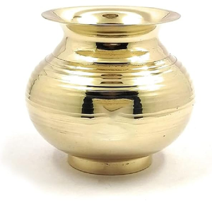 Latón indio Lota Pooja artículo hogar Hotel Oficina ceremonia religiosa latón Kalash hindú Pooja artículos venta al por mayor precio directo de fábrica - Product Image 3