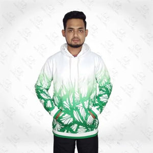 Sudadera con capucha de sublimación lavada Vintage en blanco de alta calidad con diseño personalizado 100% para hombres - Product Image 1