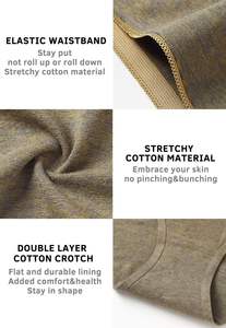 Sous-vêtements gainants pour femmes, taille haute, mélange de spandex flexible, maintien du ventre, ajustement confortable, design sans étiquette, tendance - Product Image 6