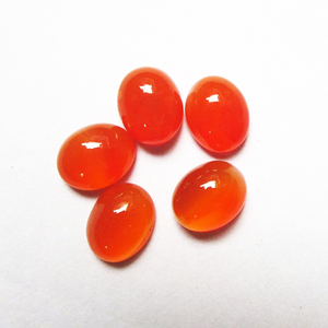 Cornalina suelta genuina, tamaño calibrado, fabricación de joyas preciosas, corte de cabujón, piedras preciosas curativas certificadas para la venta - Product Image 1
