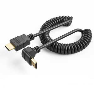 Micro <strong>HDMI</strong> to <strong>HDMI</strong> Cable Spring <strong>Wire</strong> Design 4K 3D Male to Male Cable for Laptop Camera to HDTV Projector - Product Image 2