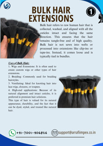 Venta al por mayor de alta calidad 100% Extensiones de cabello Remy vietnamita Cabello virgen natural sin procesar a granel a bajo precio - Product Image 4