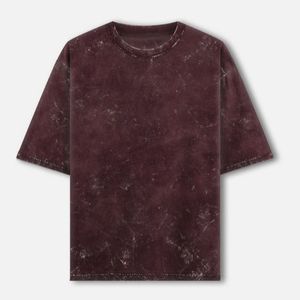 Camiseta BON KOUTURE OEM Personalizada, 100% Algodón, Gruesa, para Hombre, Estilo Oversize, Estilo Lavado Ácido, Tejido de Punto Largo - Product Image 3