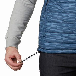 Gilet matelassé unisexe pour le travail en extérieur en hiver, col montant, fermeture éclair facile, imperméable, coupe-vent, vêtements d'extérieur, option de logo personnalisé - Product Image 6