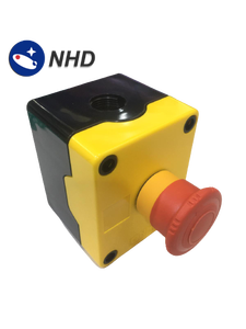 Bouton-poussoir de secours en forme de champignon, boîtier rouge - Product Image 2