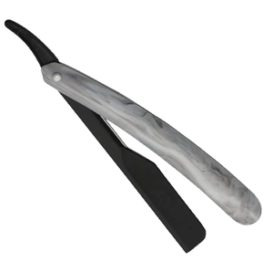 มีดโกนหนวดและคิ้วสำหรับผู้ชายมีดโกนหนวดแบบตรงพับได้ทำจากสแตนเลสทนทานสำหรับกำจัดขนตามร่างกาย - Product Image 4