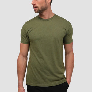 T-shirt d'été pour hommes-Casual Slim-Fit Solid Color Round Neck Short Sleeve T Shirts - Product Image 1