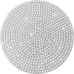 Unique Designed Snow Flake Made in Polyester Red Black <b>Bead</b> <b>Placemat</b> Christmas Indoor Decorative Mat Dining Table for Home Hotel - Product Image 4