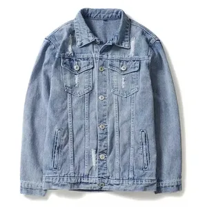 Chaqueta vaquera de retales contemporánea para hombre con ropa de calle única, perfecta para los que buscan tendencias - Product Image 5