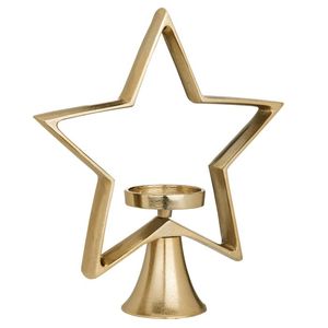 High Quality Gold Metal T-<b>Light</b> Holder in Star Shape Best Price Home Decoration for Christmas <b>Tea</b> <b>Lights</b> Gifting & Decor - Product Image 1