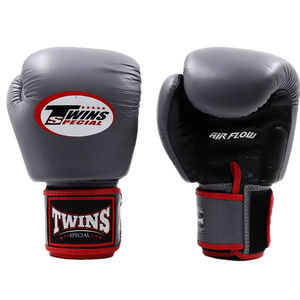 Factory Manufacture Best Quality Genuine Leather MMA Twins Boxing Gloves Adjustable Wrist <b>Strap</b> Hook & Loop Twins Training Gears - Product Image 4