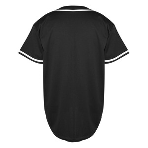 Jersey de béisbol personalizado, camisa de malla de alto rendimiento, uniforme de softball de secado rápido con botones, aparejos de sarga bordados, nombre USA Fit - Product Image 3