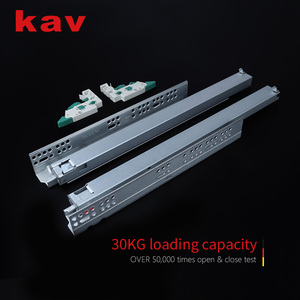 Riel de Extensión Completa Moderno, Sincronizado, con Cierre Suave, Resistente, Ajustable en 3D, Oculto, para Cajones de <span class=keywords><strong>Cocina</strong></span> y Comedor - Product Image 3