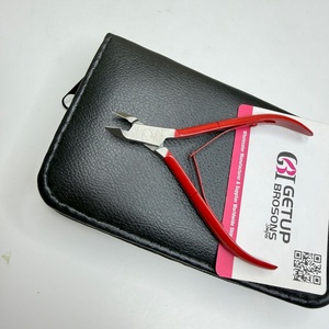 Wholesale Professional Durable Red Powder Coating Plastic Finger Nail Clipper Sharp <b>Cuticle</b> Nipper Custom Logo Beauty <b>Tool</b> - Product Image 3