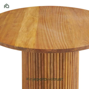 โต๊ะรับประทานอาหารไม้สักแท้สไตล์โมเดิร์นร่วมสมัย หรูหรา เป็นมิตรกับสิ่งแวดล้อม ทนทาน เหมาะสำหรับใช้ภายในบ้าน - Product Image 3