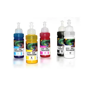 Hoge Dichtheid Dtf Inkt 100Ml I3200 Xp600 L1800 L805 1390 Direct Aan Drukinkt Vaste Kcmy Lc Lm Witte Dtf Inkten